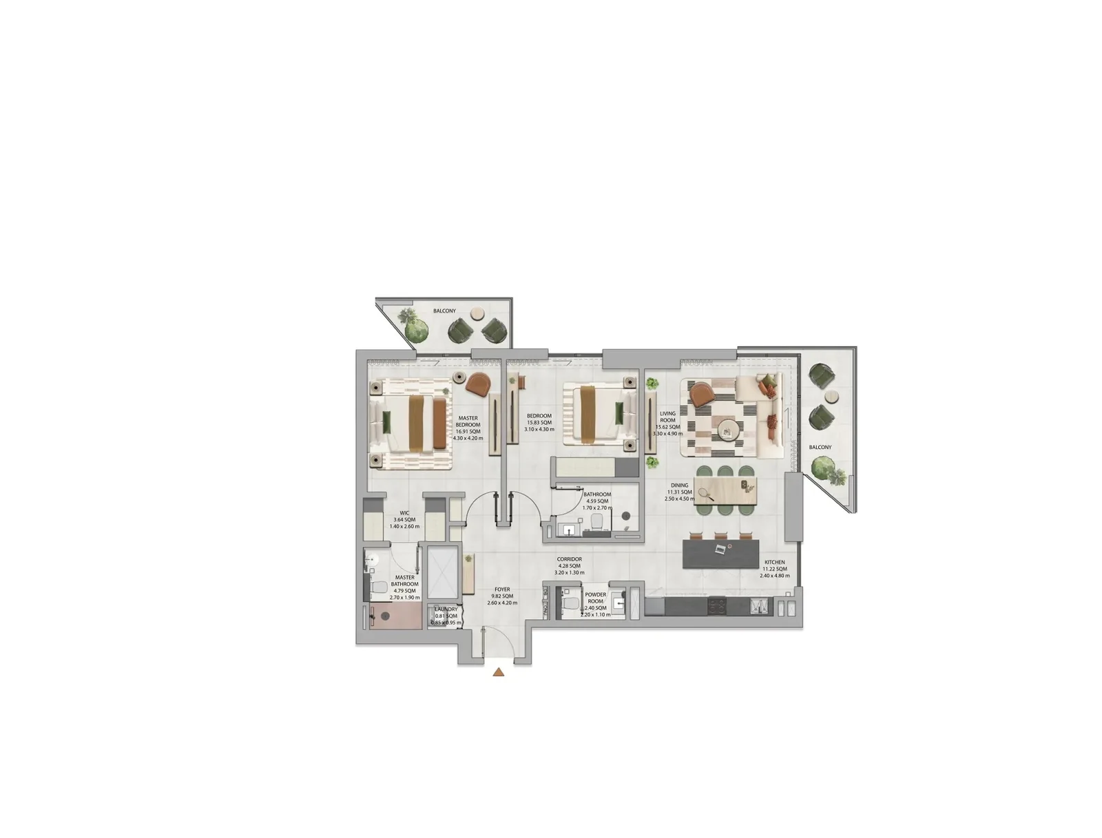 2 Bedroom